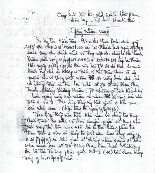 Xét xử “tranh chấp đòi lại tài sản” ở tỉnh Khánh Hòa: Có cơ sở đề nghị xem xét theo thủ tục giám đốc thẩm