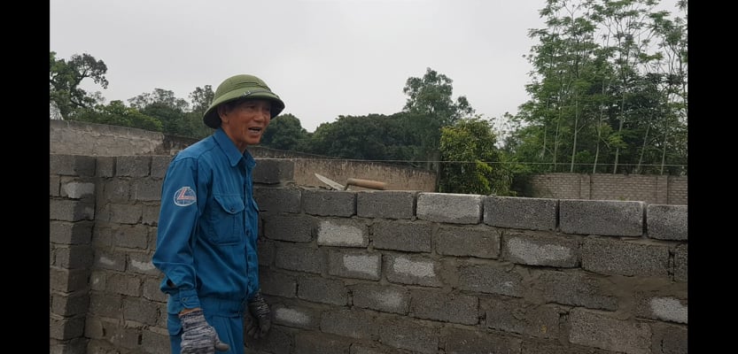 &ocirc;ng Ch&iacute;nh, cai x&acirc;y dựng c&ocirc;ng tr&igrave;nh Trường Mầm non x&atilde; Qu&yacute; Lộc