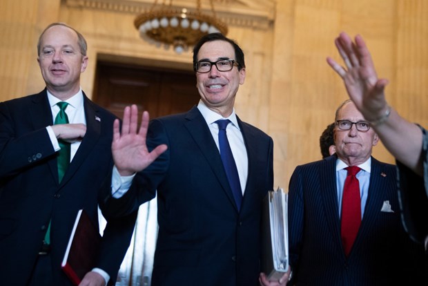 Bộ trưởng T&agrave;i ch&iacute;nh Mỹ Steve Mnuchin. (Ảnh: Rollcall)