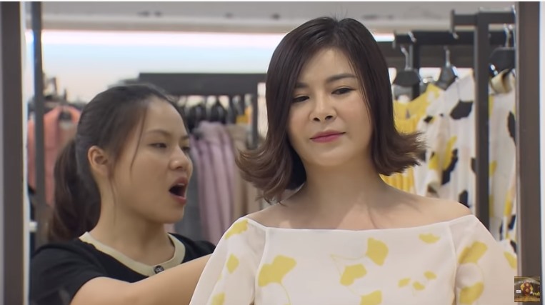 Diễn vi&ecirc;n Kim Oanh. Ảnh cắt từ clip