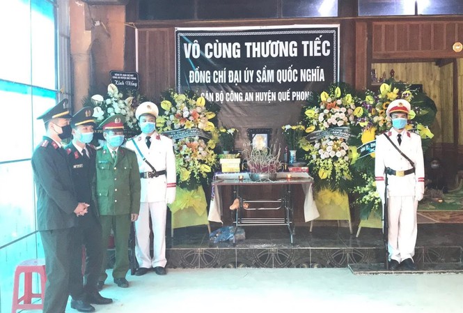 Thăng quân hàm Đại úy cho chiến sỹ công an Nghệ An hy sinh khi bắt tội phạm ma túy
