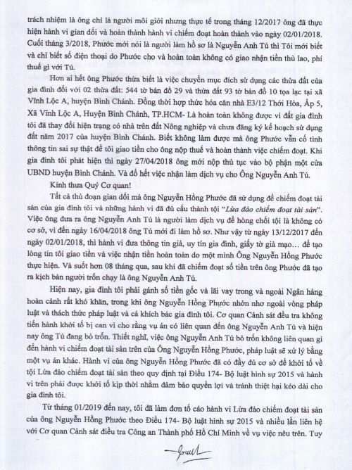TP Hồ Chí Minh: Đã khởi tố “Lừa đảo chiếm đoạt tại sản”, sao chưa xử lí?