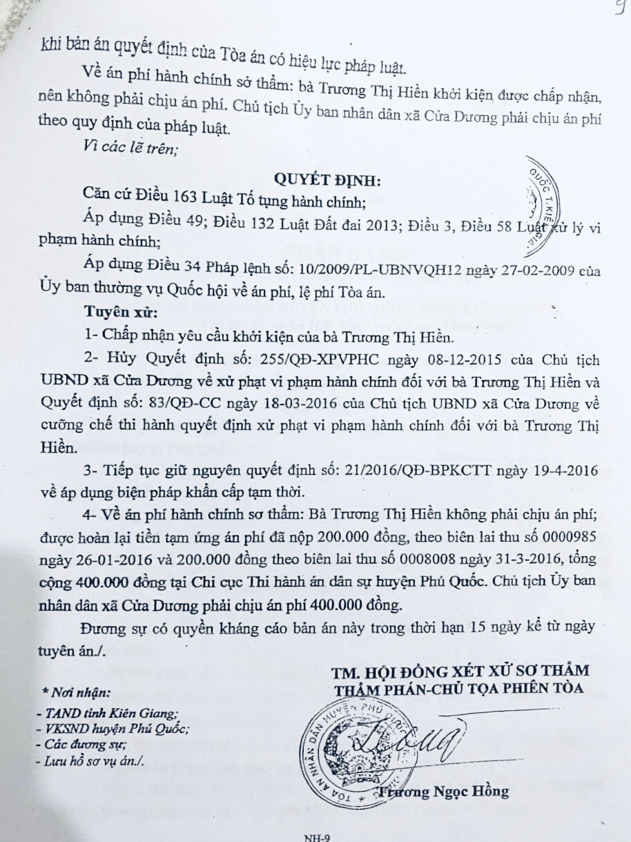 Phó Thủ tướng Thường trực chỉ đạo xử lí nghiêm sai phạm trong quản lý đất đai, trật tự xây dựng ở Phú Quốc