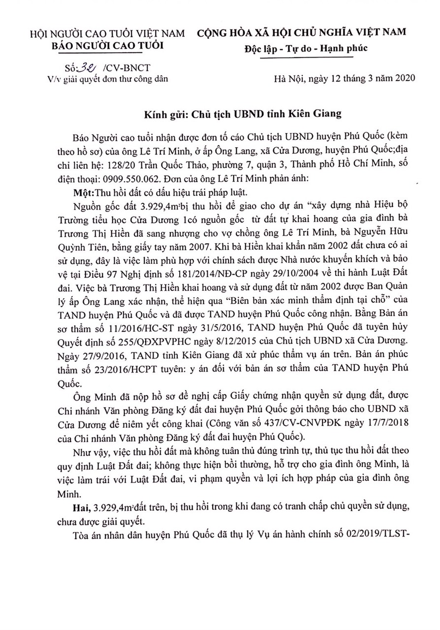 Phó Thủ tướng Thường trực chỉ đạo xử lí nghiêm sai phạm trong quản lý đất đai, trật tự xây dựng ở Phú Quốc