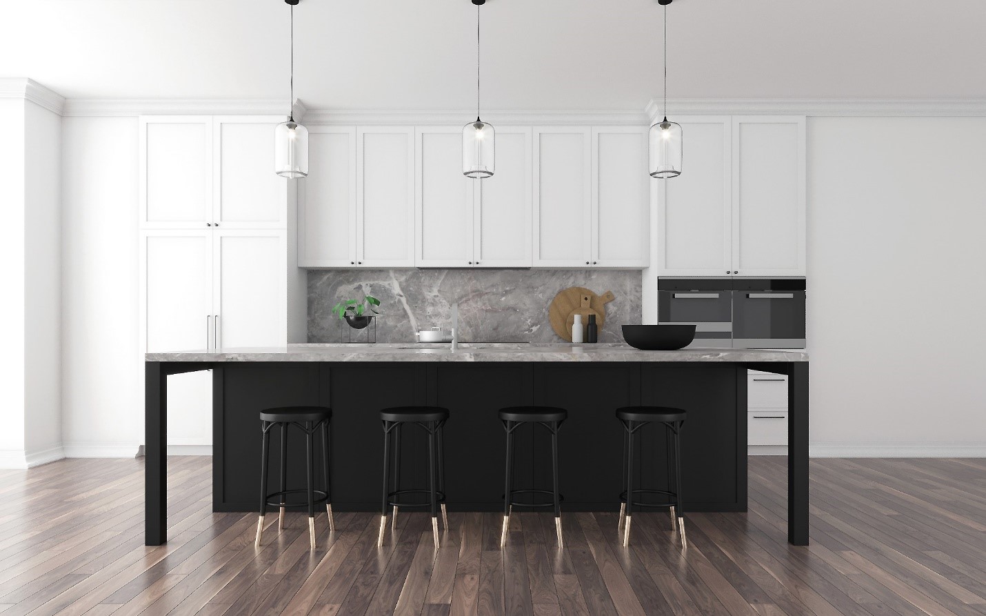 Ảnh 1: B&agrave;n ăn mặt đ&aacute; Marble tạo n&ecirc;n vẻ đẹp sang trọng cho căn bếp