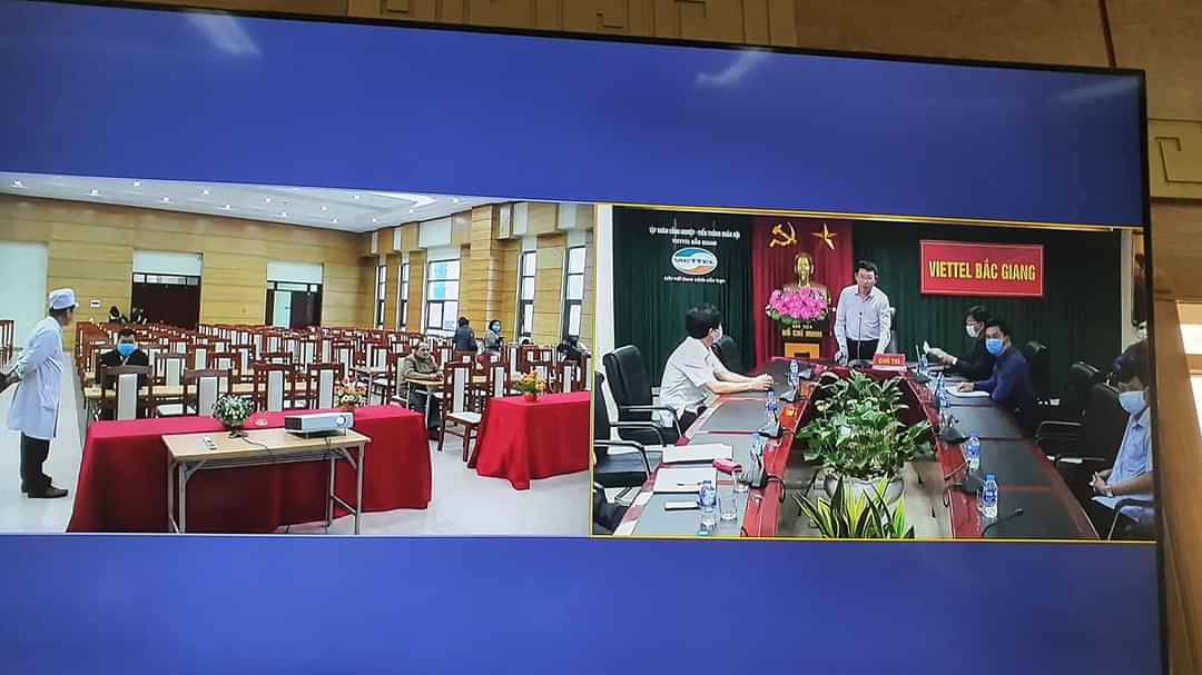 C&aacute;c điểm cầu tham dự hội nghị