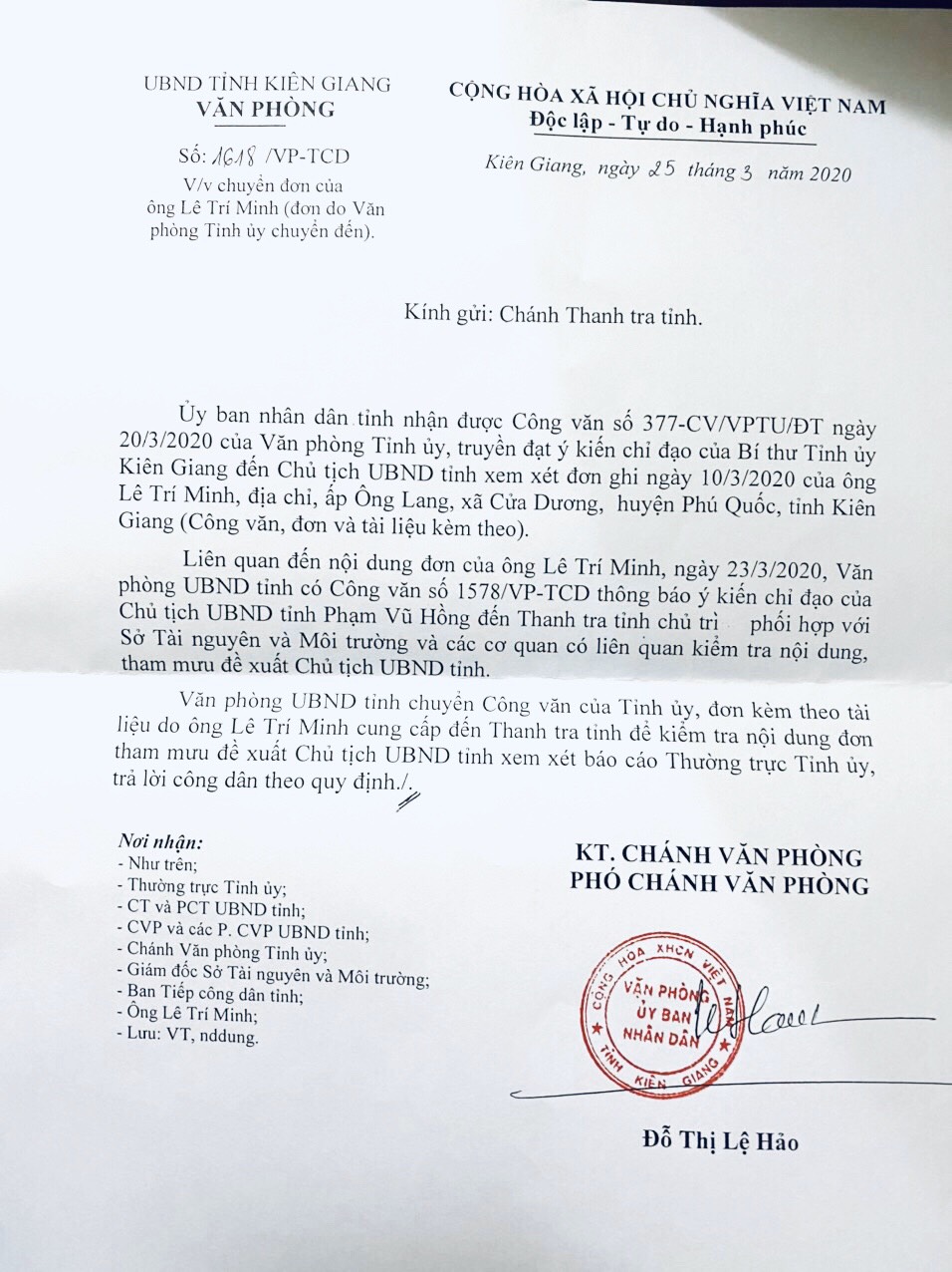 Công dân có đơn tố cáo sao lại hướng dẫn làm đơn khiếu nại?!​