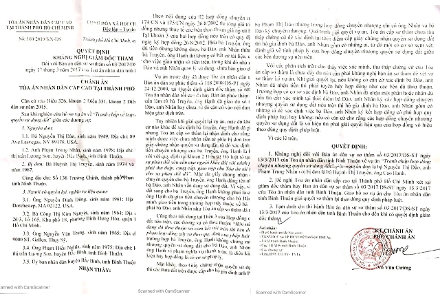 Kh&aacute;ng nghị của TAND Cấp cao tại TP Hồ Ch&iacute; Minh