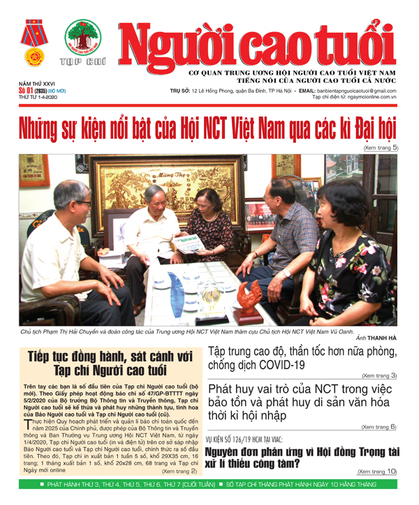 Tiếp tục đồng hành, sát cánh với Tạp chí Người cao tuổi