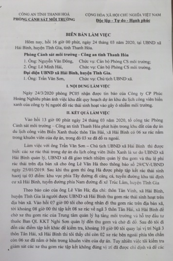 Thanh Hóa: UBND xã Hải Bình phải tập kết và xử lý rác thải đúng quy định
