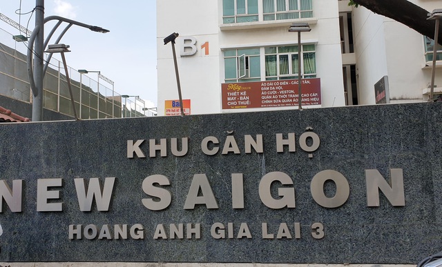 Chung cư nơi xảy ra vụ việc (ảnh Hoảng Thuận)