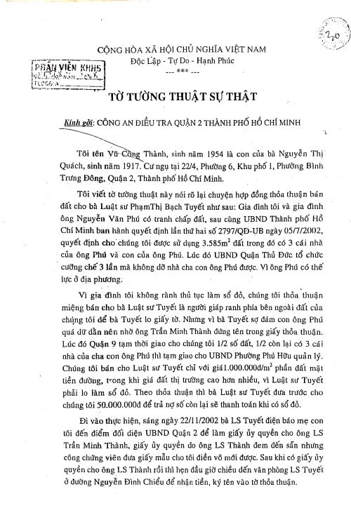 Trở lại vụ “Luật sư kiện luật sư bắt cá hai tay”: Những việc làm bất minh của các cơ quan chức năng
