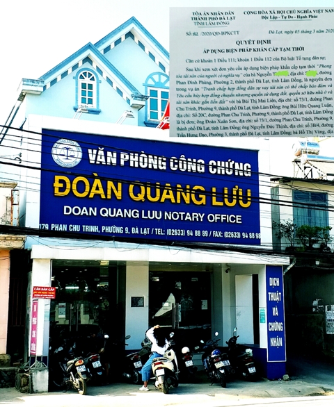 Ng&ocirc;i nh&agrave; vợ chồng b&agrave; Li&ecirc;n &ldquo;tẩu t&aacute;n&rdquo; v&agrave; quyết định &ldquo;k&ecirc; bi&ecirc;n&rdquo; của T&ograve;a, theo y&ecirc;u cầu chủ nợ