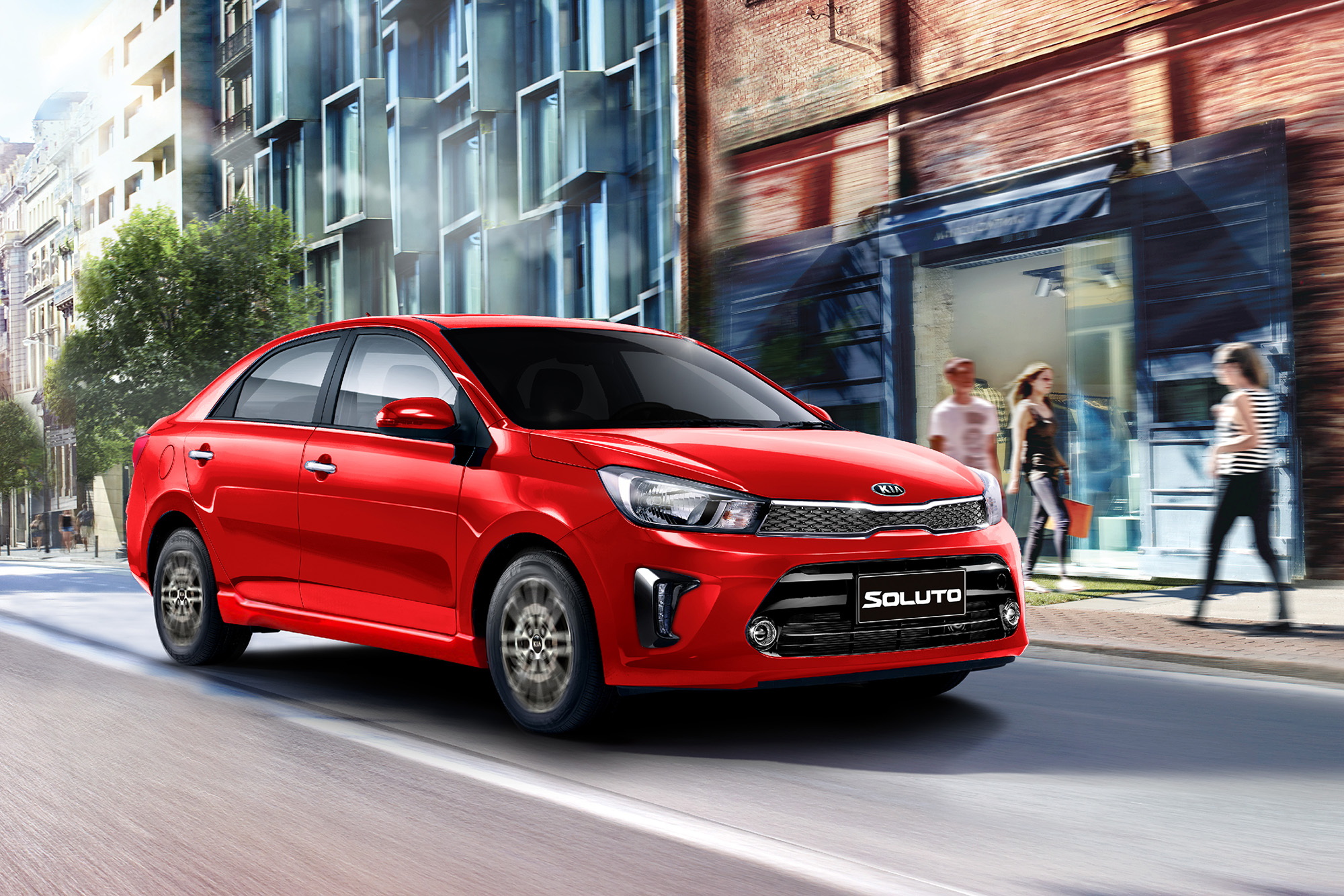 Kia Soluto l&agrave; lựa chọn xe &ocirc; t&ocirc; của nhiều gia đ&igrave;nh trẻ