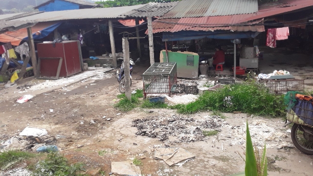 Chợ tạm được x&acirc;y dựng v&agrave; tồn tại đ&atilde; hơn 14 năm nay