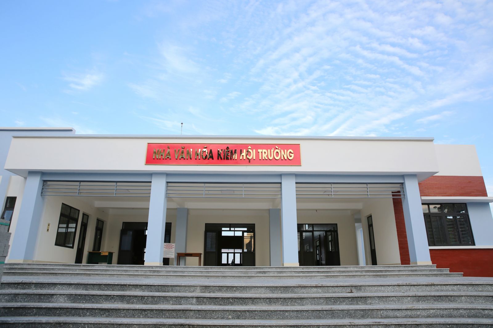 Nh&agrave; Văn ho&aacute; ki&ecirc;m Hội trường tại x&atilde; Vĩnh Thịnh
