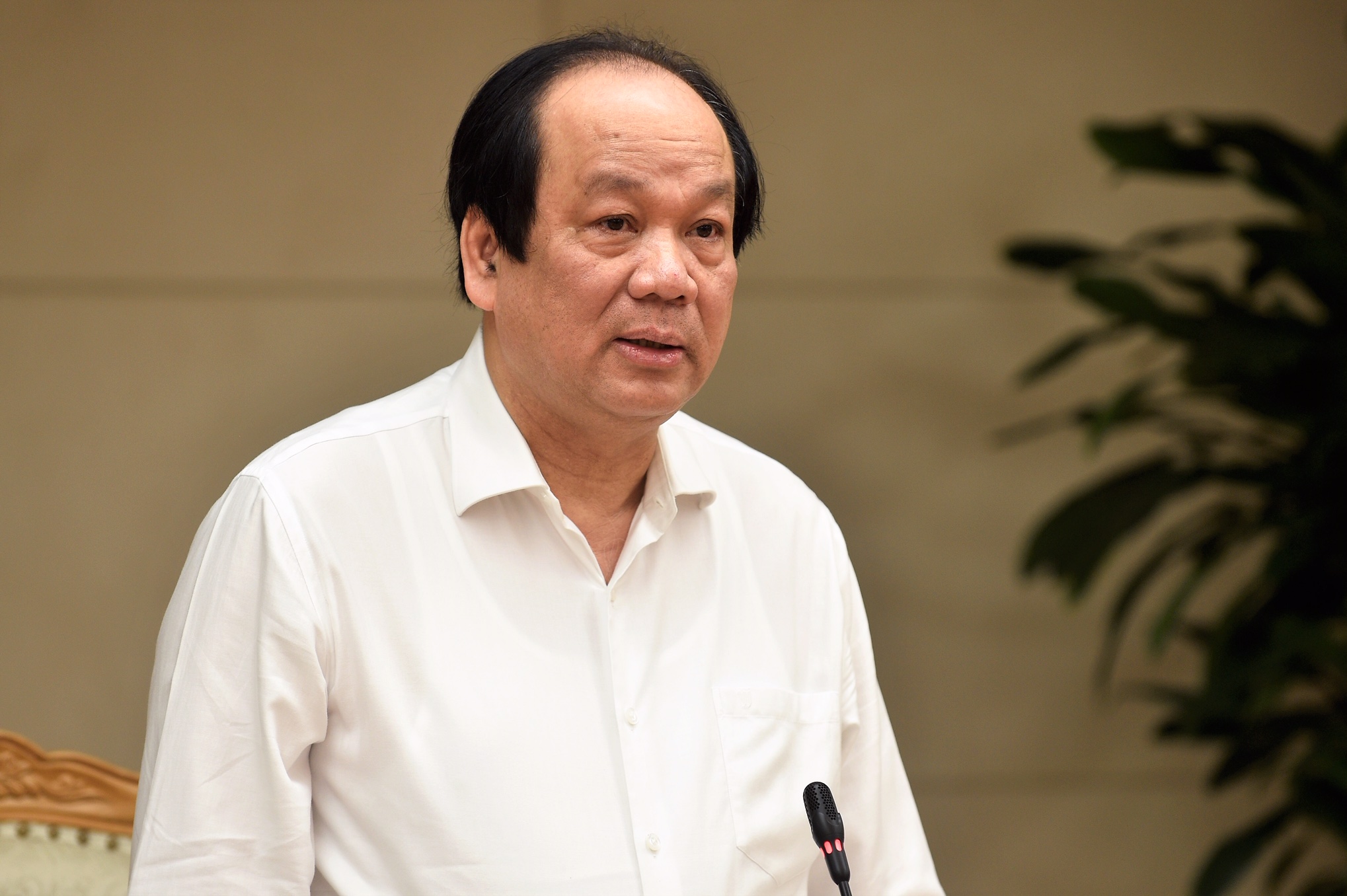 Bộ trưởng, Chủ nhiệm VPCP Mai Tiến Dũng ph&aacute;t biểu tại cuộc họp. - Ảnh: VGP/Nhật Bắc