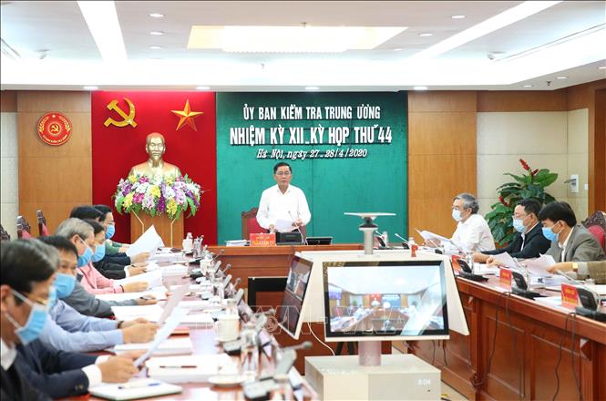 Đồng ch&iacute; Trần Cẩm T&uacute;, B&iacute; thư Trung ương Đảng, Chủ nhiệm Ủy ban Kiểm tra Trung ương chủ tr&igrave; Kỳ họp. Ảnh: Phương Hoa/TTXVN