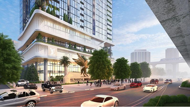 Sunshine Boulevard tọa lạc tại vị tr&iacute; đắc địa, giao điểm 4 tầng giao th&ocirc;ng tại quận Thanh Xu&acirc;n.
