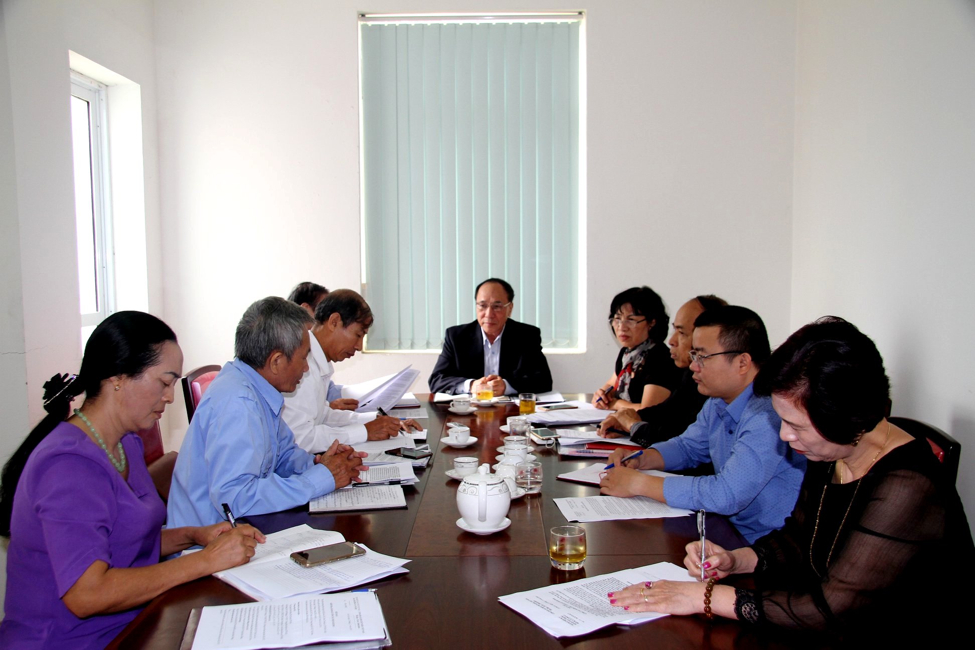 Ph&oacute; Chủ tịch Nguyễn H&ograve;a B&igrave;nh l&agrave;m việc tại tỉnh L&agrave;o Cai