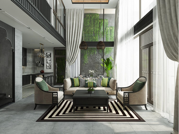 Với những người gi&agrave;u c&oacute;, nh&agrave; phải như chốn nghỉ dưỡng hạng sang, để sau một ng&agrave;y bận rộn được trở về thư th&aacute;i v&agrave; b&igrave;nh y&ecirc;n