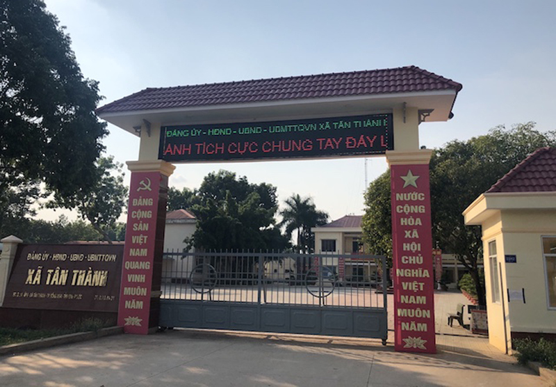 Trụ sở UBND x&atilde; T&acirc;n Th&agrave;nh