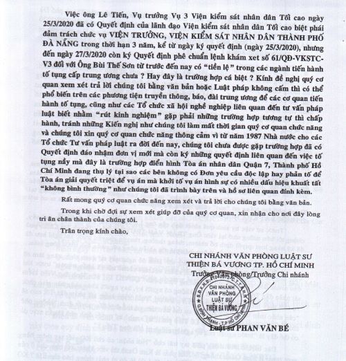 Về vụ án ông Bùi Thế Sơn “Lừa đảo chiếm đoạt tài sản” 29,8 tỷ đồng ở tỉnh Bình Dương: Có nhiều dấu hiệu làm trái!   