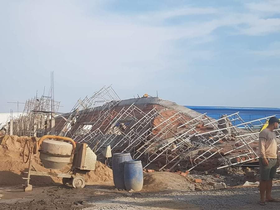 Hiện trường nơi xảy ra sự việc.