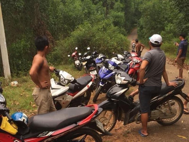 Khu vực gần nơi xảy ra vụ đuối nước khiến hai em học sinh lớp 12 tử vong.