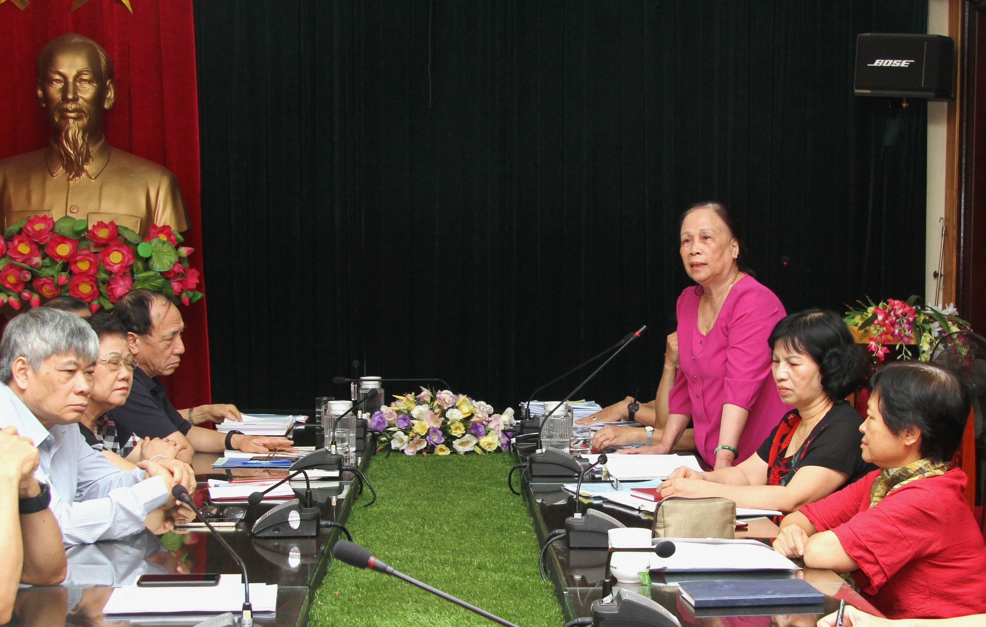 Chủ tịch Phạm Thị Hải Chuyền ph&aacute;t biểu