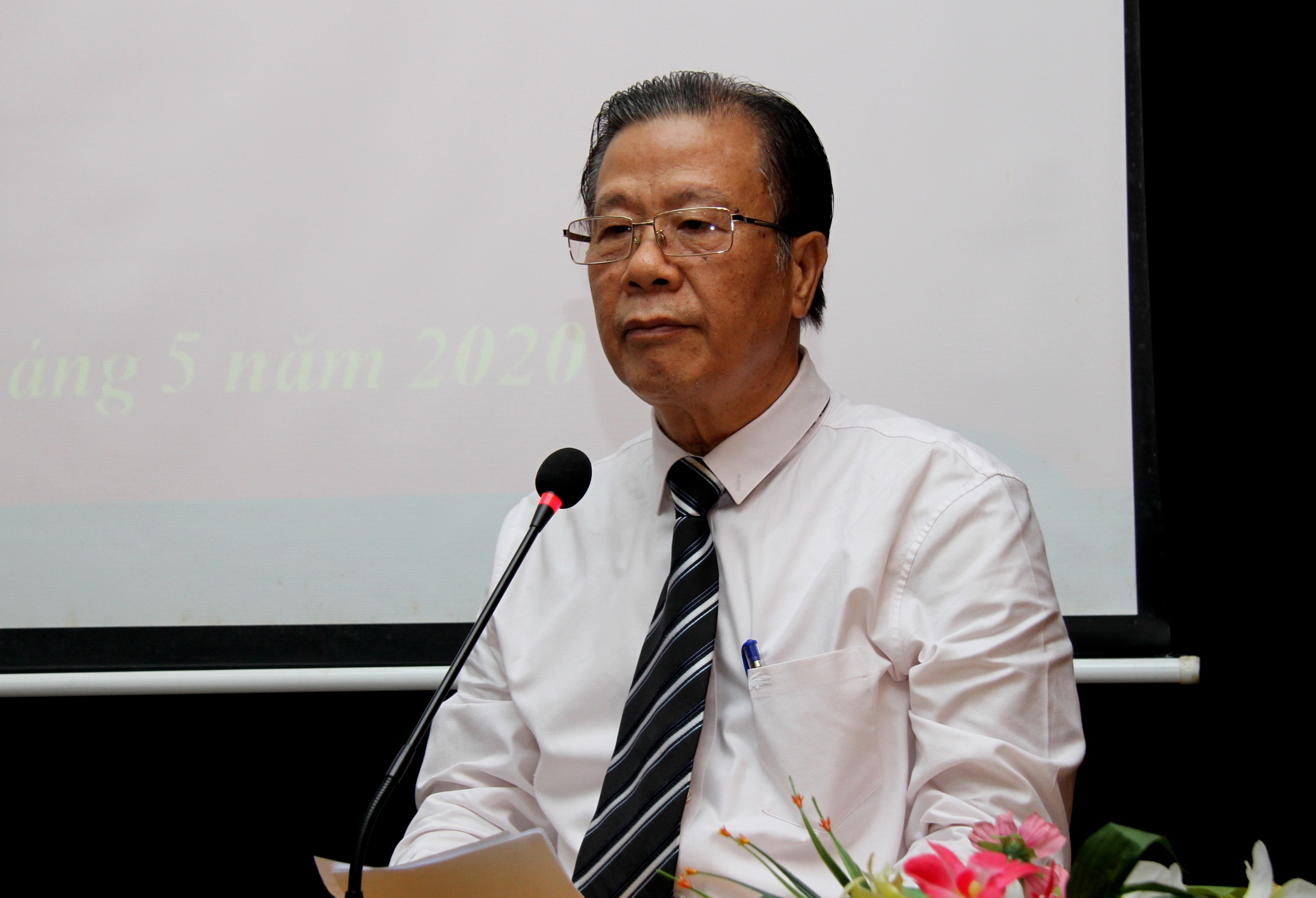 B&iacute; thư Đảng ủy Đ&agrave;m Hữu Đắc ph&aacute;t biểu chỉ đạo