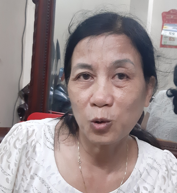 B&agrave; Trần Thị Mai người tố anh T&uacute; lấn chi&ecirc;m đất c&ocirc;ng