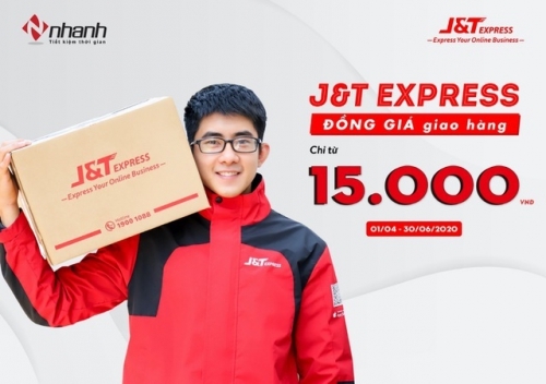J&T Express đồng giá giao hàng chỉ từ 15.000