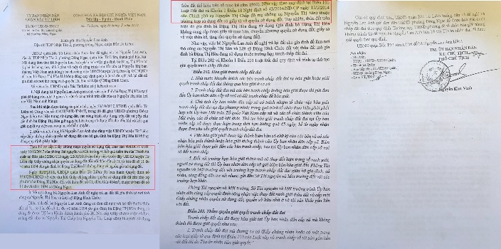 C&aacute;c văn bản c&oacute; sai phạm do &ocirc;ng Nguyễn Kim Vinh Ph&oacute; Chủ tịch UBND quận Bắc Từ Li&ecirc;m k&yacute;
