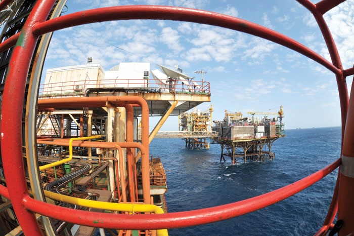 Gi&agrave;n khai th&aacute;c dầu kh&iacute; của Vietsovpetro tại mỏ Bạch Hổ