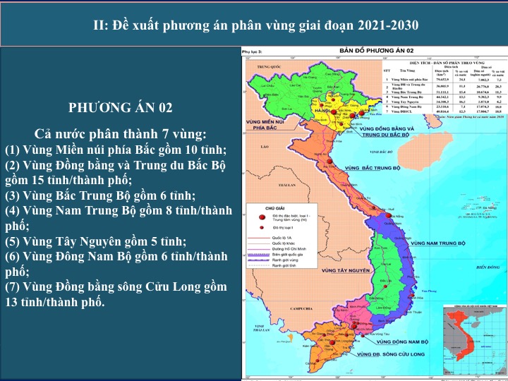 Phương án phân vùng 2