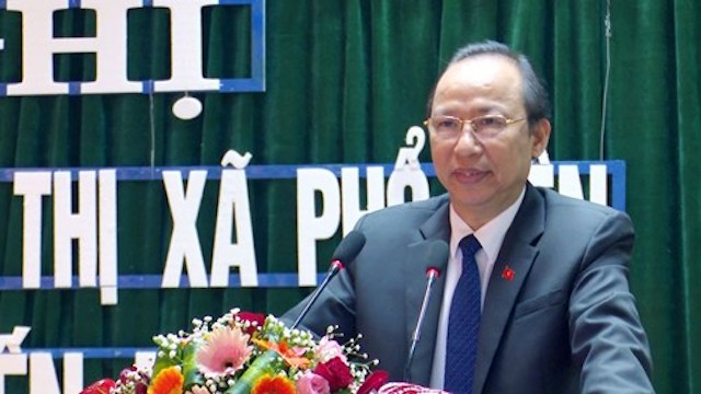 &Ocirc;ng L&ecirc; Thanh Tuyết, B&iacute; thư Thị ủy Phổ Y&ecirc;n (Ảnh: Tạp ch&iacute; Thanh tra)