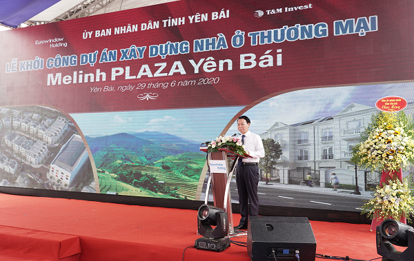 &Ocirc;ng Đỗ Đức Duy &ndash; Ph&oacute; B&iacute; thư Tỉnh ủy, Chủ tịch UBND tỉnh Y&ecirc;n B&aacute;i ph&aacute;t biểu lại buổi lễ