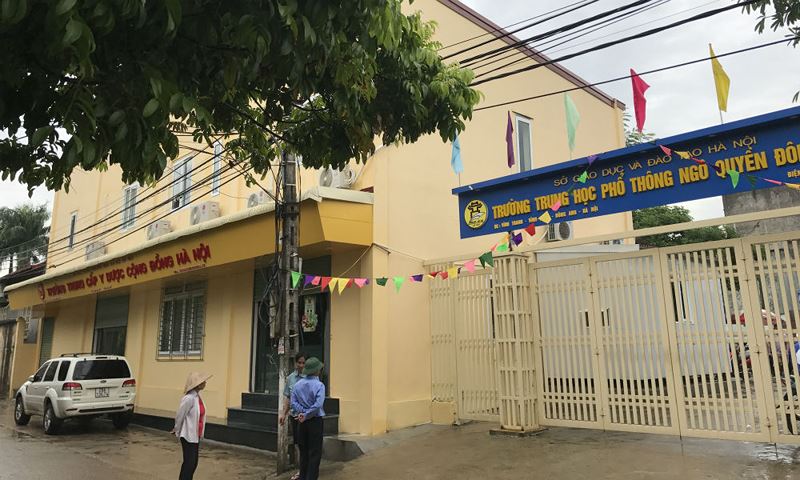 Tại địa điểm đ&agrave;o tạo cơ sở 1, đ&acirc;y ch&iacute;nh l&agrave; địa điểm của Trường THPT Ngĩ Quyền Đ&ocirc;ng Anh