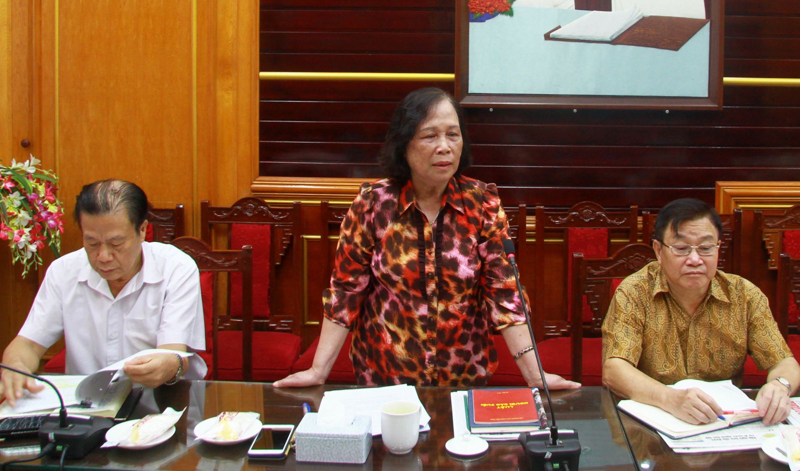 Chủ tịch Phạm Thị Hải Chuyền ph&aacute;t biểu