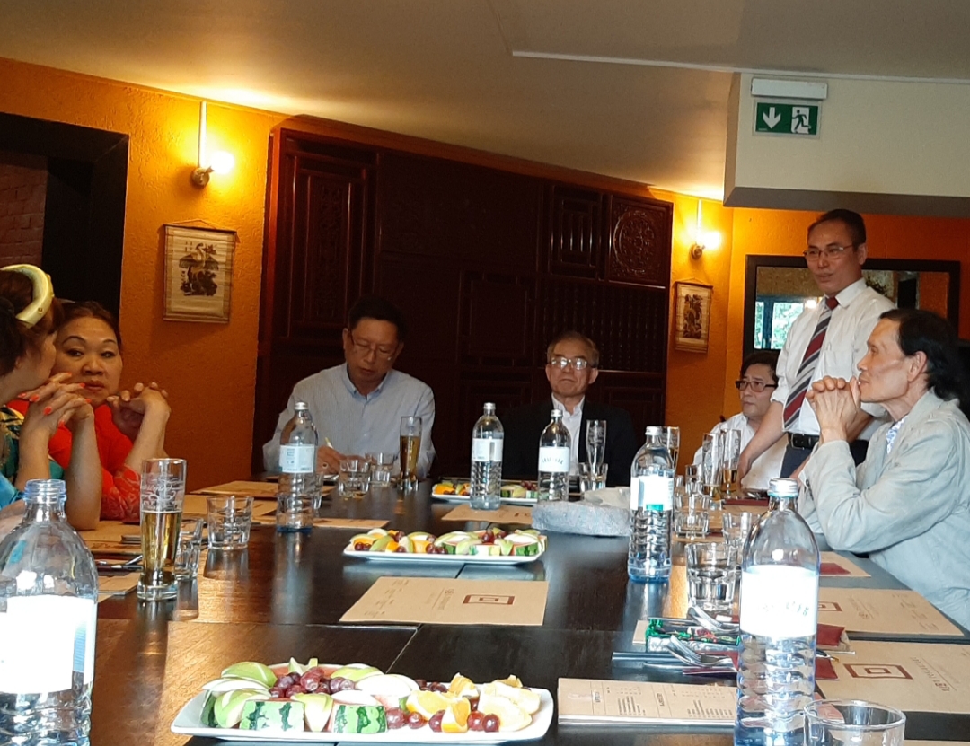 BCH Hội gặp mặt ph&oacute;ng vi&ecirc;n B&aacute;o NCT