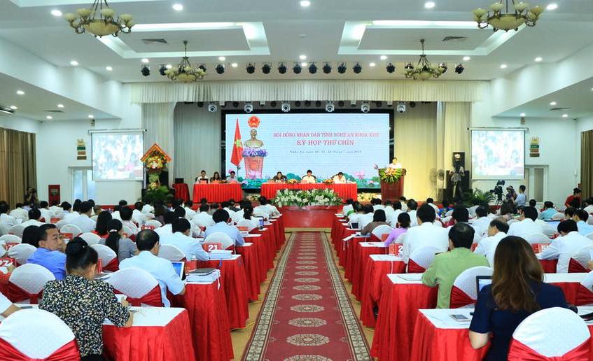 Nghệ An: Khai mạc kỳ họp thứ 9, HĐND tỉnh khóa XVII, nhiệm kỳ 2016 - 2021