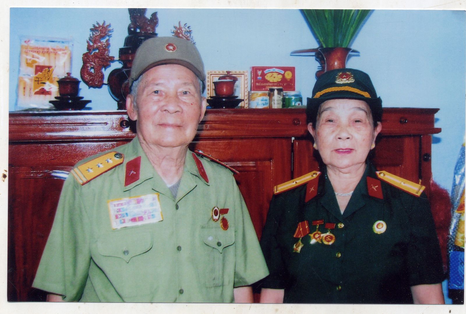 Vợ chồng hai cụ Hồ Văn Hiển - Phan Thị Kim Phương