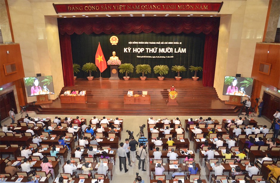 To&agrave;n cảnh k&igrave; họp lần thứ 15 HĐND kh&oacute;a IX, nhiệm k&igrave; 2016- 2021 diễn ra từ ng&agrave;y 11- 13/7