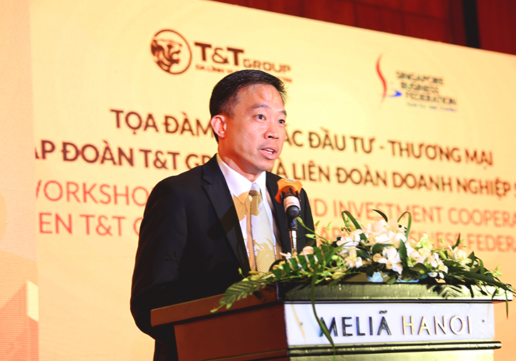 2.&Ocirc;ng PNG Cheong Boon &ndash; Tổng Gi&aacute;m đốc điều h&agrave;nh &ndash; Cơ quan Ph&aacute;t triển Doanh nghiệp Singapore ph&aacute;t biểu tại buổi Tọa đ&agrave;m