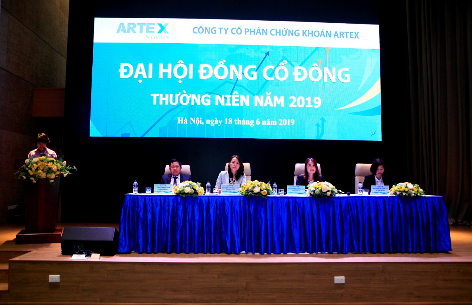 Ảnh 1: Đại hội đồng cổ đ&ocirc;ng thường ni&ecirc;n 2019 của C&ocirc;ng ty Cổ phần Chứng kho&aacute;n Artex