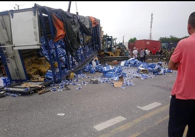 Hiện trường vụ tai nạn.