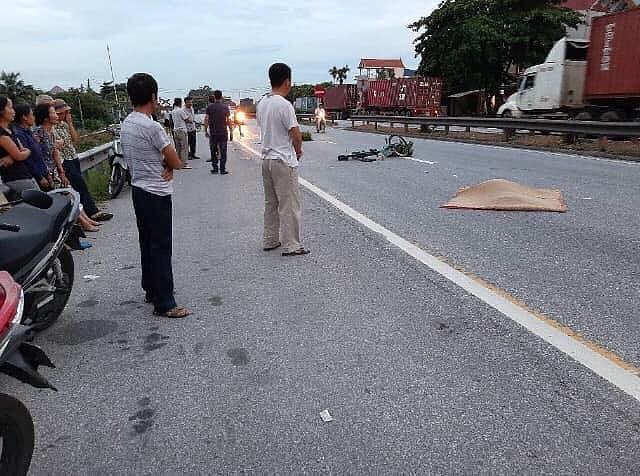 Hiện trường vụ tai nạn.