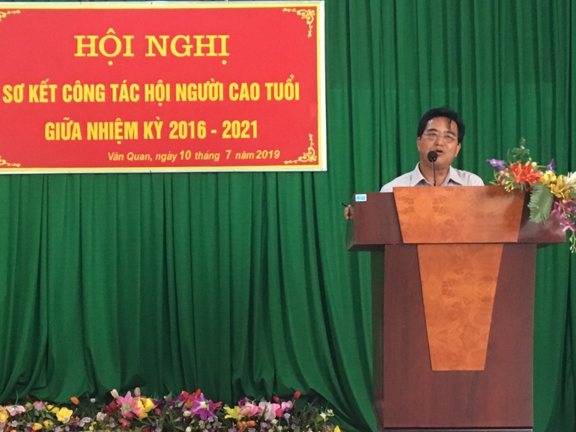 Hội nghị sơ kết giữa nhiệm k&igrave; Hội NCT huyện Văn Quan