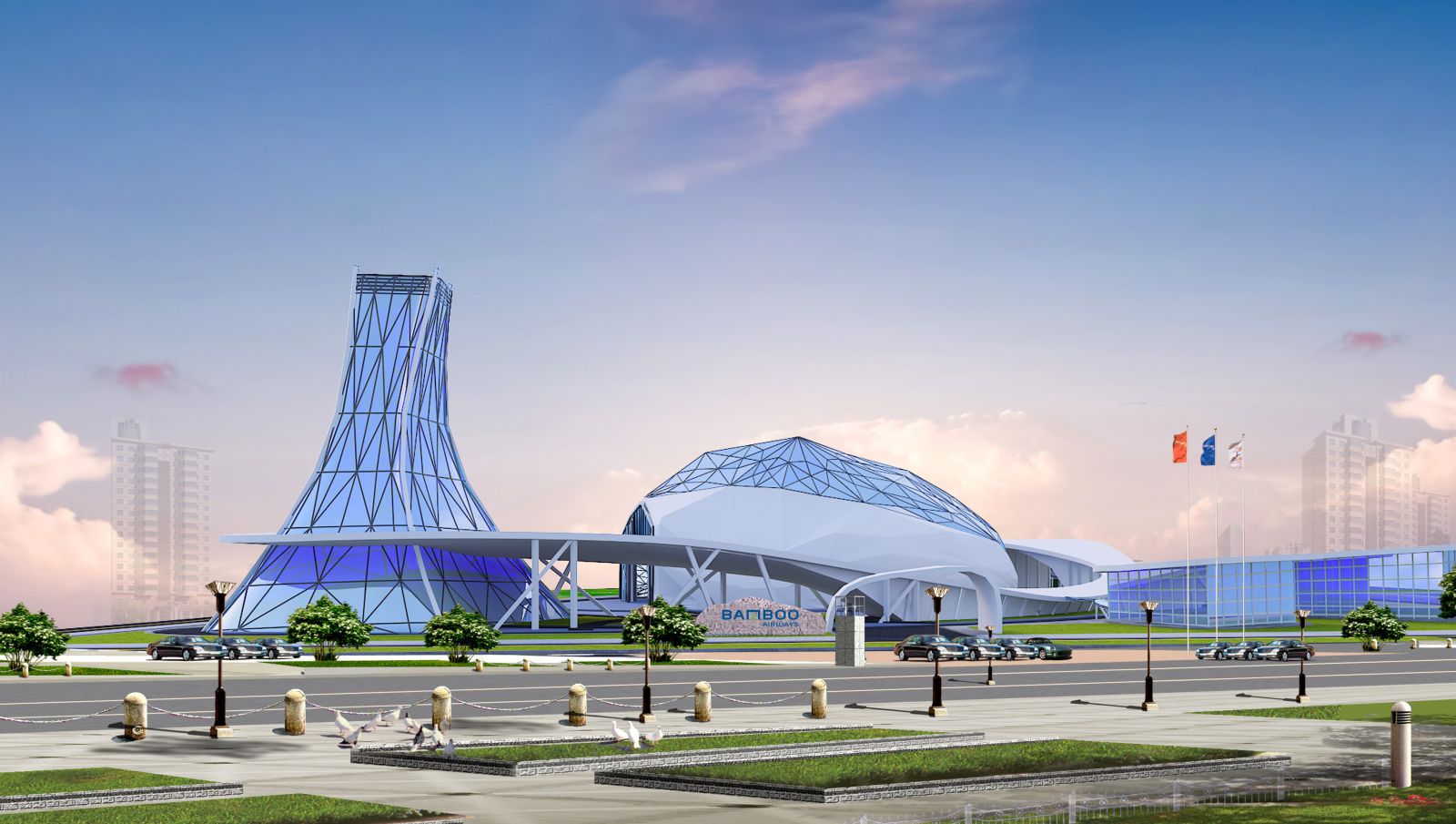 Ảnh 1: Phối cảnh dự &aacute;n Viện đ&agrave;o tạo H&agrave;ng kh&ocirc;ng Bamboo Airways